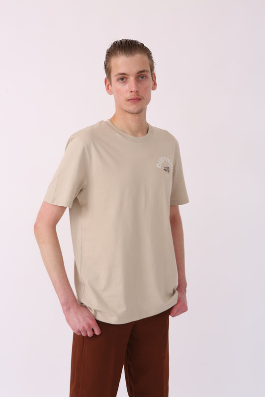 LONDON BLOOM T-SHIRT DESSERT BROWN - Burvain